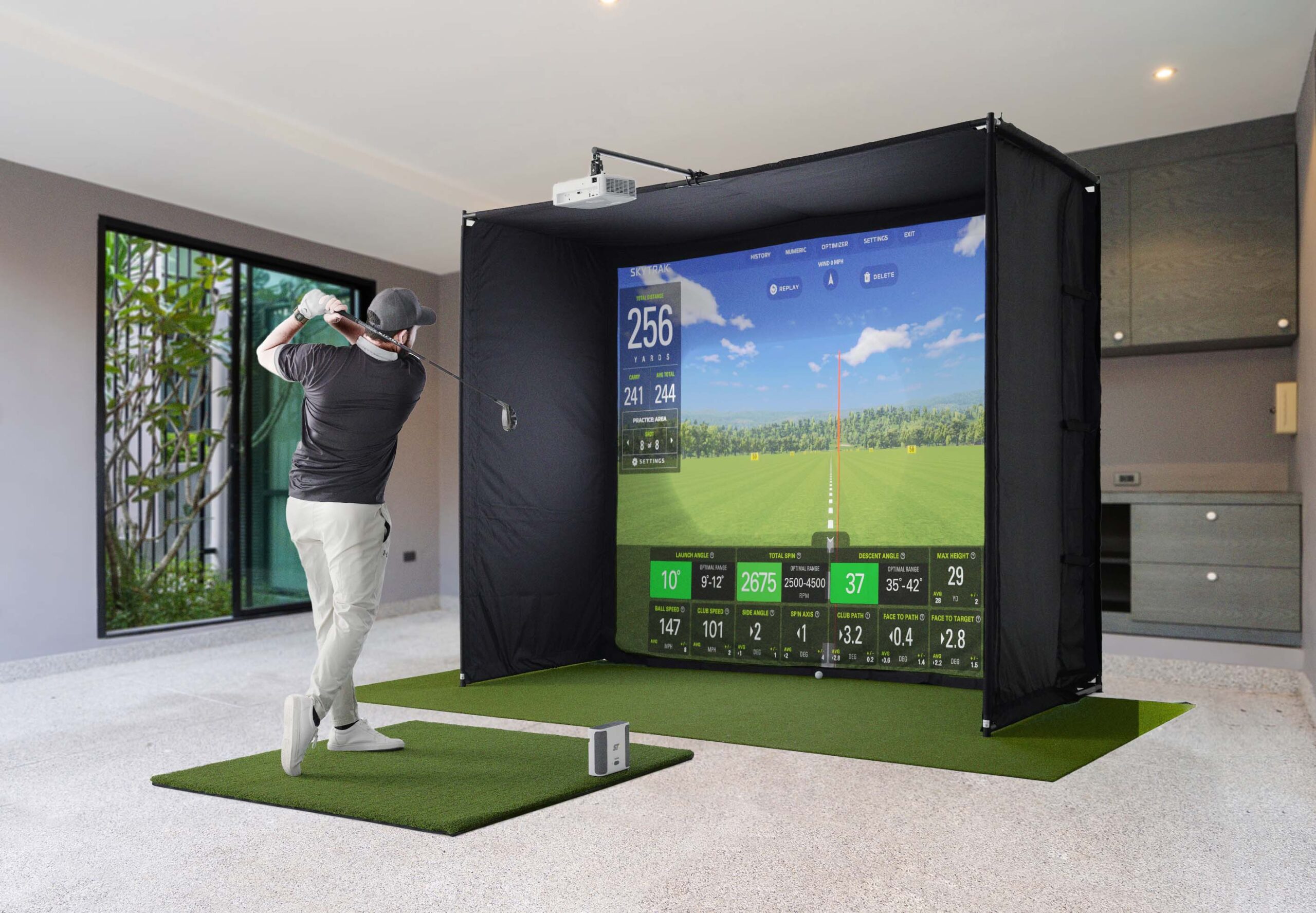 How High Ceiling for a Golf Simulator